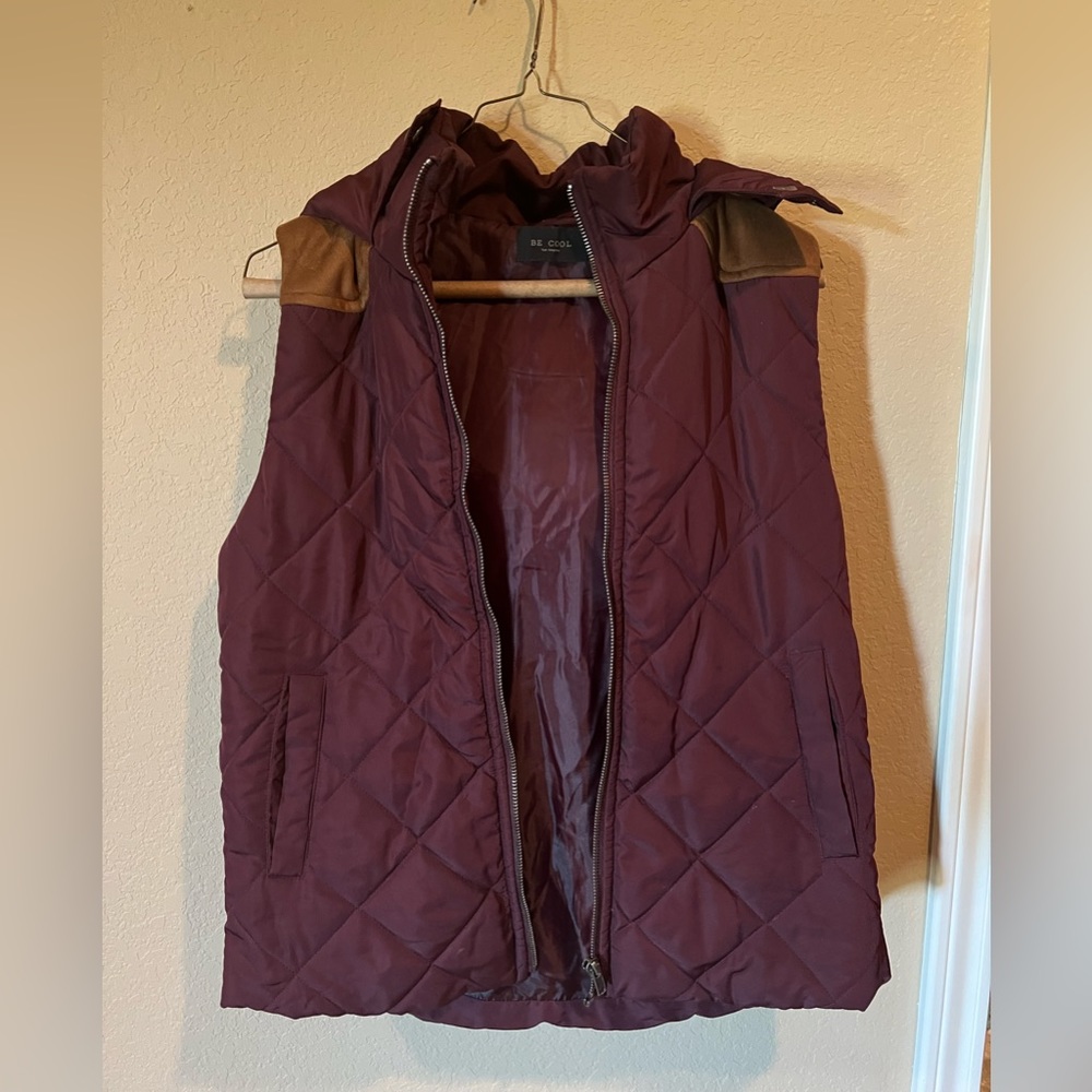 Women’s maroon vest